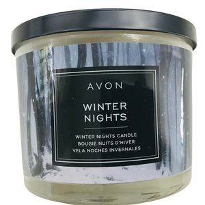 Avon Candle Winter Nights 3 Wicks 11 OZ Not Used